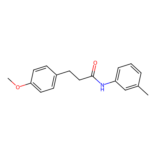 3-(4-methoxyphenyl)-N-(3-methylphenyl)propanamide structure
