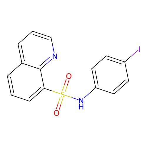 N-(4-iodophenyl)quinoline-8-sulfonamide structure