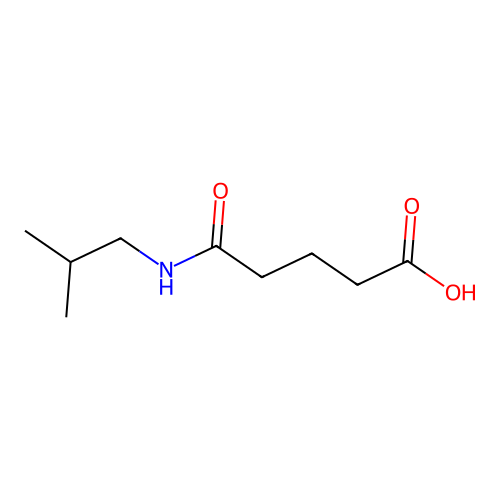 5-[(2-Methylpropyl)amino]-5-oxopentanoic acid structure