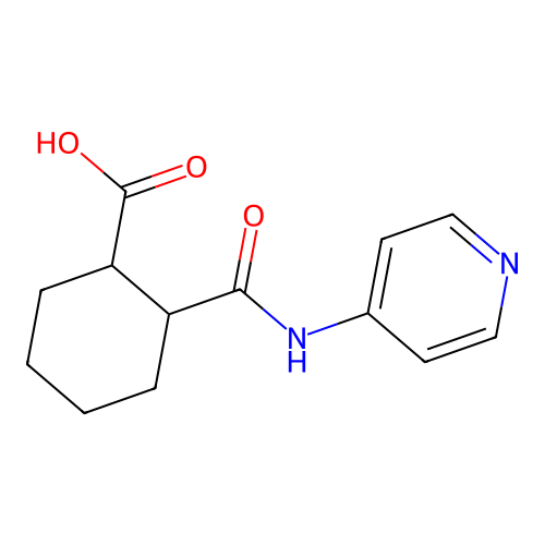 2-(Pyridin-4-ylcarbamoyl)cyclohexane-1-carboxylic acid structure
