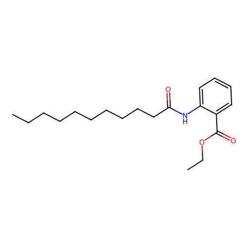 Ethyl 2-(undecanoylamino)benzoate structure