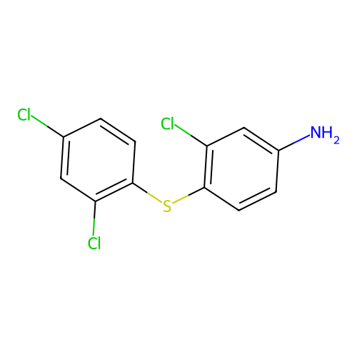 3-Chloro-4-[(2,4-dichlorophenyl)thio]benzenamine structure