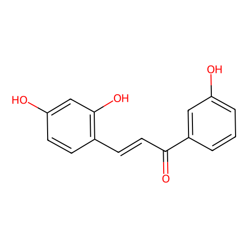 3-(2,4-Dihydroxyphenyl)-1-(3-hydroxyphenyl)prop-2-en-1-one structure