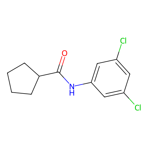 N-(3,5-dichlorophenyl)cyclopentanecarboxamide structure