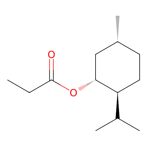(-)-Menthyl propionate structure