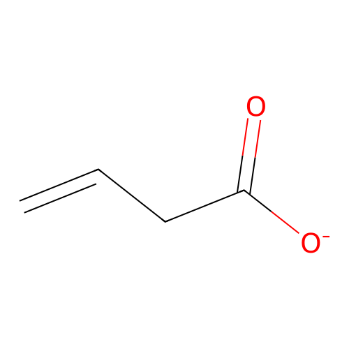 3-Butenoic acid, ion(1-) structure
