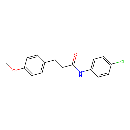 N-(4-chlorophenyl)-3-(4-methoxyphenyl)propanamide structure