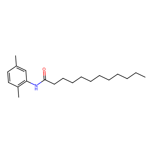 N-(2,5-dimethylphenyl)dodecanamide structure