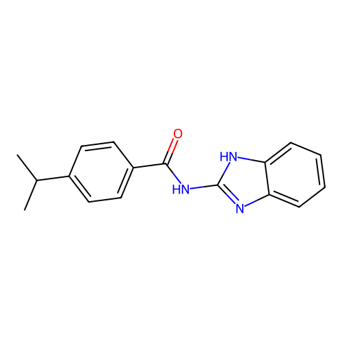 N-(1H-benzimidazol-2-yl)-4-(propan-2-yl)benzamide structure