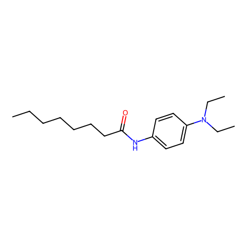 N-[4-(diethylamino)phenyl]octanamide structure