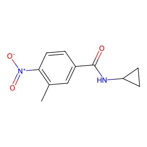 N-环丙基-3-甲基-4-硝基苯甲酰胺 structure