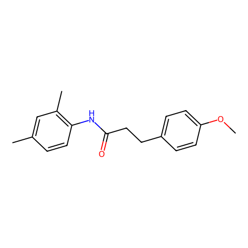N-(2,4-dimethylphenyl)-3-(4-methoxyphenyl)propanamide structure