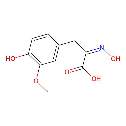 Pyruvic acid, oxime structure