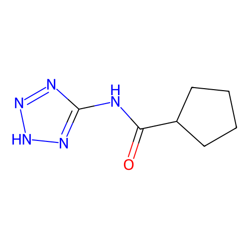N-(2H-tetrazol-5-yl)cyclopentanecarboxamide structure