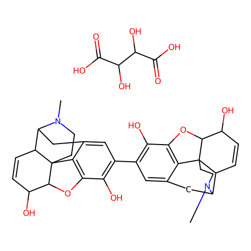 Pseudomorphine, tartrate structure