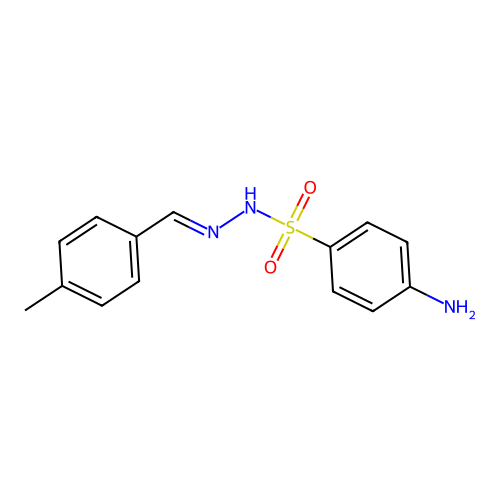 4-amino-N-[(E)-(4-methylphenyl)methylideneamino]benzenesulfonamide structure