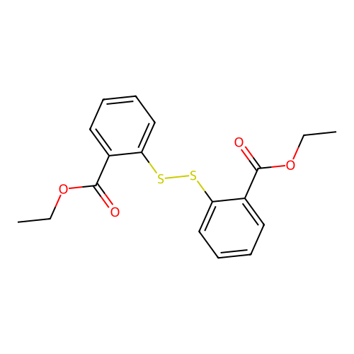 Diethyl 2,2'-dithiobisbenzoate structure