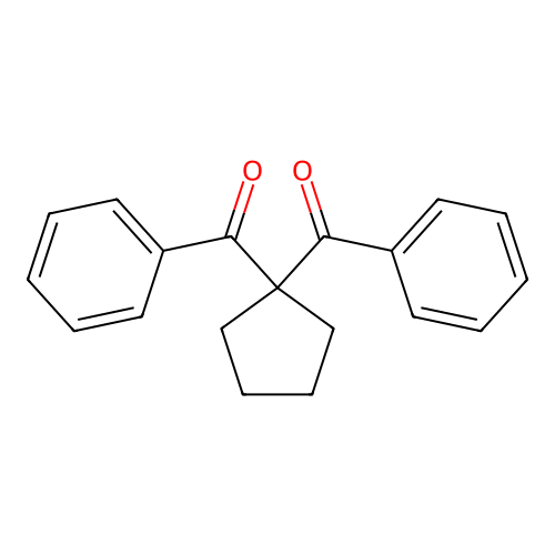 1,1-Cyclopentanediylbis(phenylmethanone) structure