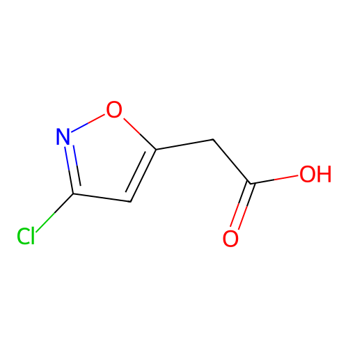 3-Chloro-5-isoxazoleacetic acid structure