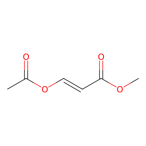 methyl (E)-3-acetyloxyprop-2-enoate structure