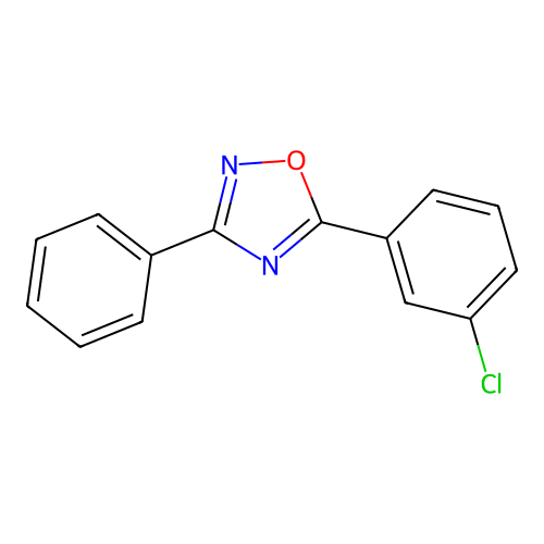 5-(3-Chlorophenyl)-3-phenyl-1,2,4-oxadiazole structure