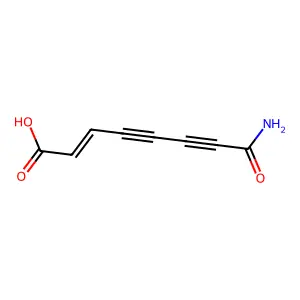 8-氨基-8-氧代-2-辛烯-4,6-二炔酸 structure