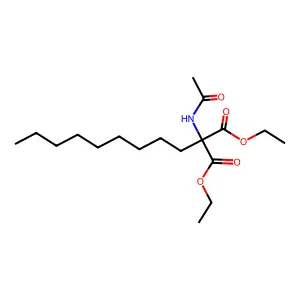 Diethyl 2-acetamido-2-nonylpropanedioate structure