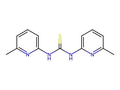 N,N'-Bis(6-methyl-2-pyridinyl)thiourea structure
