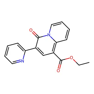 Ethyl 4-oxo-3-(2-pyridinyl)-4H-quinolizine-1-carboxylate structure