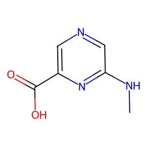 6-(Methylamino)pyrazine-2-carboxylic acid structure