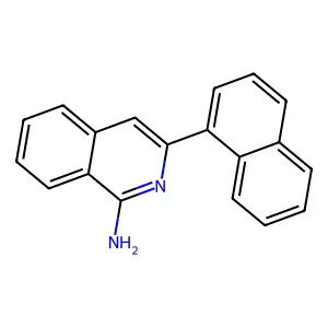1-Isoquinolinamine, 3-(1-naphthalenyl)- structure