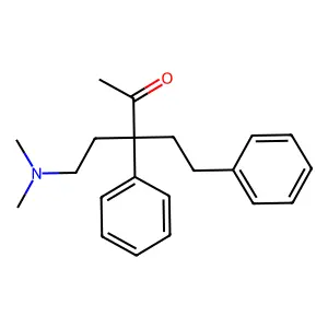 3-(2-Dimethylaminoethyl)-3,5-diphenylpentan-2-one structure