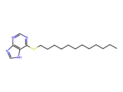 6-dodecylsulfanyl-7H-purine structure