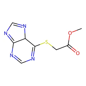 methyl 2-(5H-purin-6-ylsulfanyl)acetate structure