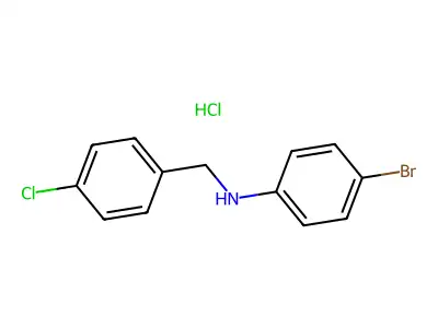 4-bromo-N-[(4-chlorophenyl)methyl]aniline structure