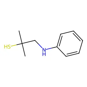 1-苯氨基-2-甲基-2-丙硫醇 structure