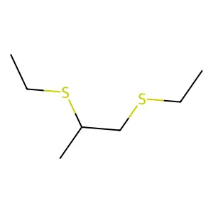 Propane, 1,2-bis(ethylthio)- structure