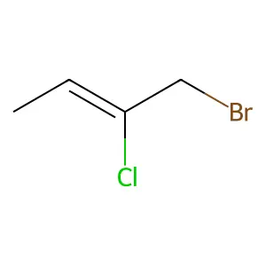 1-Bromo-2-chlorobut-2-ene structure