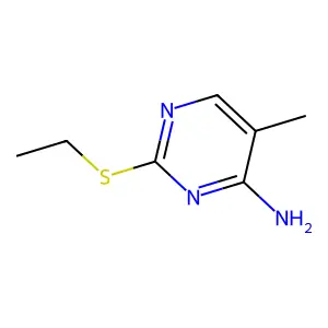 4-Pyrimidinamine, 2-(ethylthio)-5-methyl- structure
