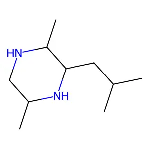 2,5-Dimethyl-3-(2-methylpropyl)piperazine structure