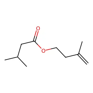 Butanoic acid, 3-methyl-, 3-methyl-3-buten-1-yl ester structure