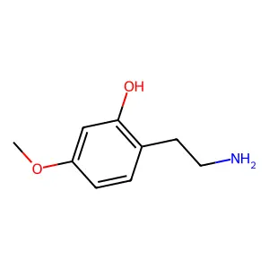 2-(2-Aminoethyl)-5-methoxyphenol structure