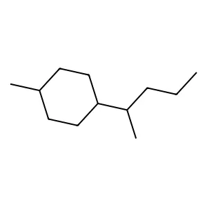 Cyclohexane, 1-methyl-4-(1-methylbutyl)- structure