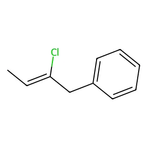 Benzene, (2-chloro-2-butenyl)- structure