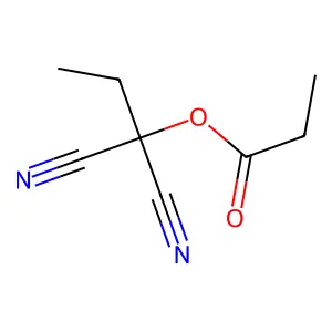 乙基(1-氧丙氧基)丙二腈 structure