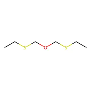 Ethane, 1,1'-[oxybis(methylenethio)]bis- structure