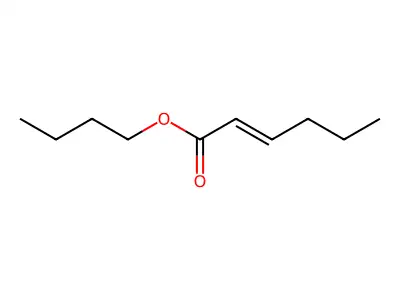 Butyl (2E)-2-hexenoate structure