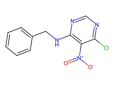 4-Pyrimidinamine, 6-chloro-5-nitro-N-(phenylmethyl)- structure
