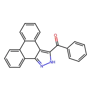 2H-phenanthro[9,10-c]pyrazol-3-yl(phenyl)methanone structure
