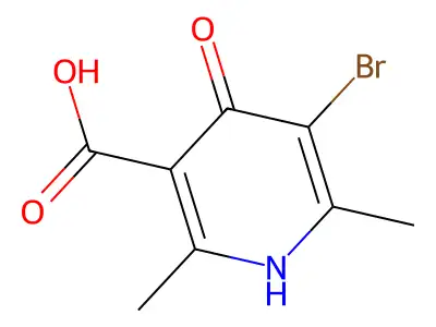 5-Bromo-4-hydroxy-2,6-dimethylnicotinic acid structure